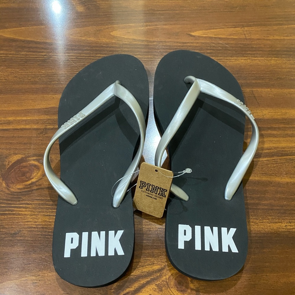 Pink flip flops